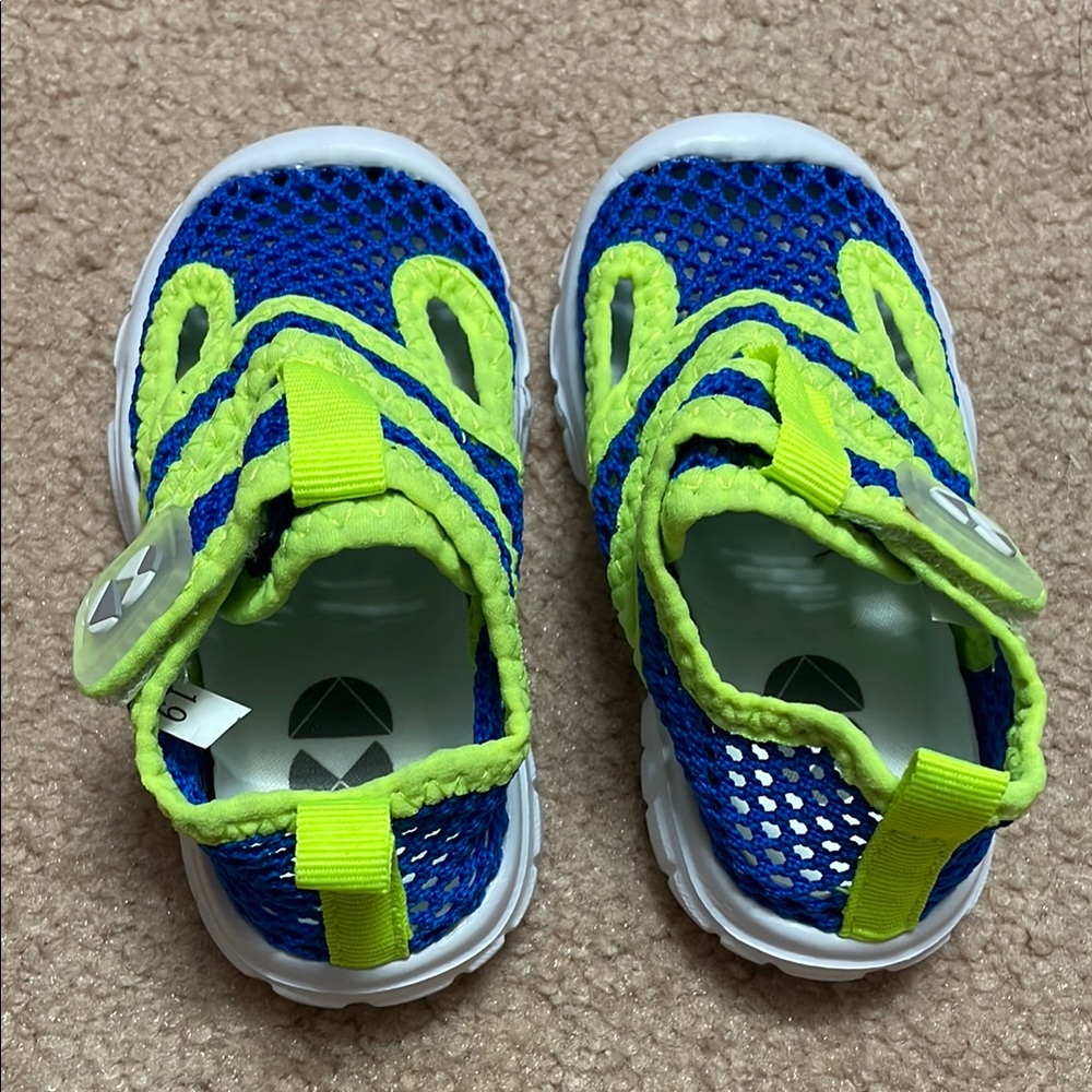 Baby Blue and Green Athletic water Shoes( new)